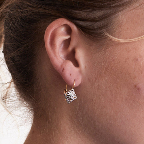 Boucles d'oreilles Boucles d'oreilles 2 ors à motifs géométriques 58 Facettes