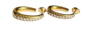 Yellow gold and diamond hoop earrings 58 Facettes 20400000802