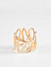 55 Repossi ring - “White Noise” ring in pink gold 58 Facettes