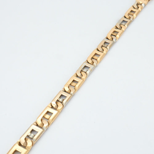 Bracelet Bracelet en Or jaune & Gris 58 Facettes EL3