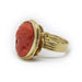 Coral Cameo Ring Ring 58 Facettes