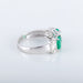 Ring 54 Emeralds Diamonds bangle ring 58 Facettes