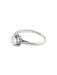 Ring 51 RETRO STYLE DIAMOND SOLITAIRE RING WHITE GOLD 58 Facettes