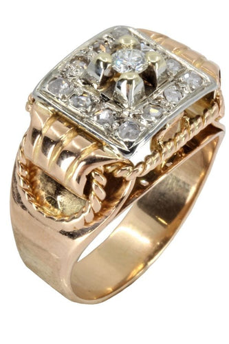 Bague 50 BAGUE ANCIENNE DIAMANTS 58 Facettes 053091