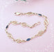 Bracelet Bracelet filigrane Saphirs Or Jaune 58 Facettes AA 1594