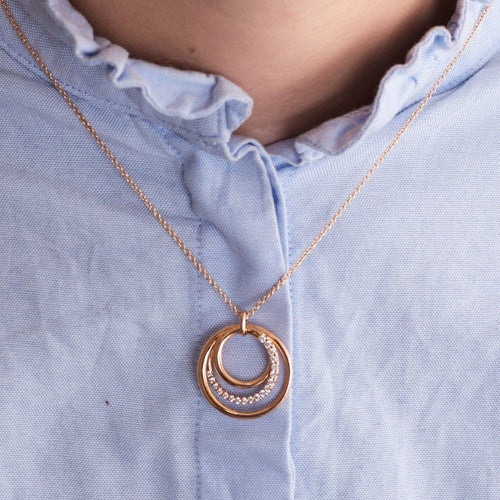 Collier Collier Cercle Or Diamant 58 Facettes 002.1526