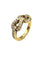 Bague CARTIER. Collection Agrafe, bague en or jaune et diamants 58 Facettes