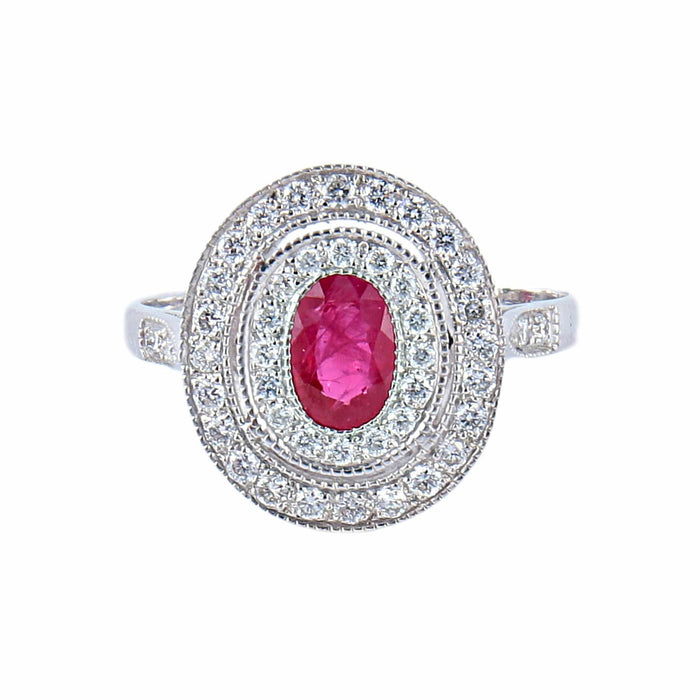 Bague 55 Bague Rubis Diamants 58 Facettes