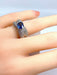 Ring 51 Sapphire and diamond bangle ring 58 Facettes AB155
