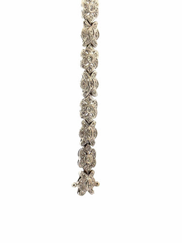 Bracelet Bracelet ancien en platine et diamants 58 Facettes