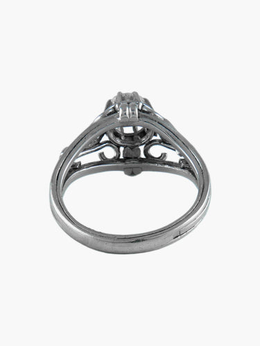 Bague Bague Solitaire Platine 58 Facettes