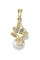 Pendentif Pendentif 2 Ors Perles Diamants 58 Facettes 079151