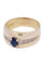 Bague 54 BAGUE MODERNE SAPHIR ET DIAMANTS 58 Facettes 064001