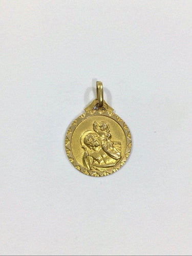 Pendentif Médaille Or Saint Christophe 58 Facettes