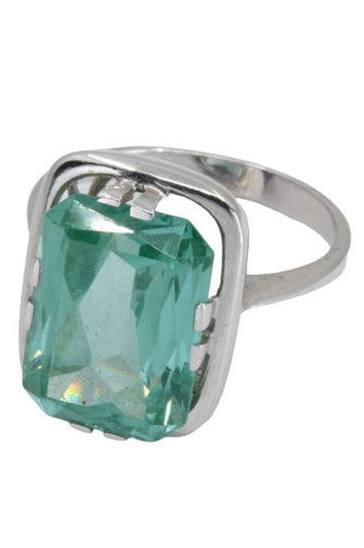 Bague BAGUE MODERNE TOPAZE VERTE 58 Facettes 051991