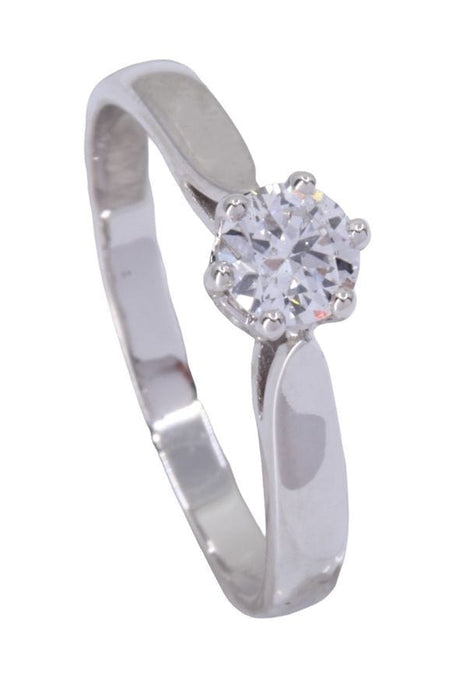 Bague 55 SOLITAIRE MODERNE DIAMANT 0.37 CARAT 58 Facettes 081031