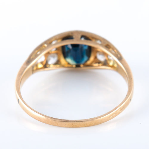 Bague Bague Art Déco Saphir Diamants 58 Facettes 2686