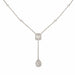 Collier Collier Pavage Diamants 0.60 Carats Or Gris 58 Facettes C141