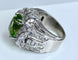 Bague 51 Bague Art Déco Platine diamants et péridot 58 Facettes