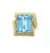 Bague 53 Bague 1950, or jaune 18K et aigue-marine 58 Facettes