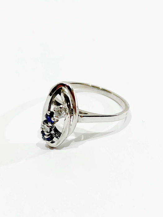 Bague 52 Bague Diamants Saphirs 58 Facettes 1694/1