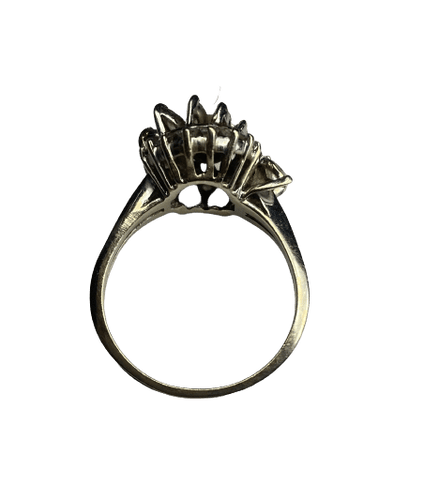 Bague 61 BAGUE OR BLANC DIAMANTS 58 Facettes