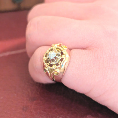 Bague Bague en or rose et diamant 58 Facettes 25528