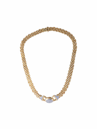 Collier Collier Deux Ors Diamants 58 Facettes