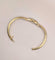 Bracelet Bracelet jonc or jaune et diamants 58 Facettes