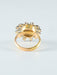 Ring Flower Ring Diamonds two golds 58 Facettes