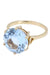 Bague 56 BAGUE MODERNE AIGUE-MARINE 58 Facettes 063211