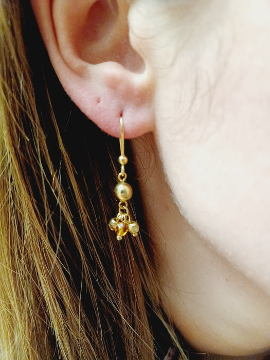 Boucles d'oreilles Paire de boucle d'oreilles en or et perles 58 Facettes