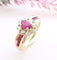 Bague Bague Fleur Rubis Diamants 58 Facettes AA 1619