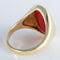 Bague 56 Bague Chevalière Cornaline gravée 58 Facettes 432.2