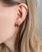 Earrings Yellow Gold Ruby Diamond Earrings 58 Facettes