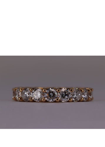 Bague Bague alliance Or jaune et Diamants 58 Facettes RNG2857