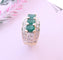 Bague 55 Bague Emeraudes, Diamants et Or 58 Facettes AA 1540