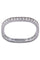 Bague 50 DINH VAN - DEMI-ALLIANCE CARRÉE 58 Facettes 073191