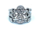Bague BVLGARI. Collection Astrale, bague or blanc et diamants 58 Facettes