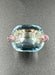 POMELLATO ring - Pin-up ring Rose gold Aquamarine Diamonds Ruby 58 Facettes