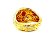 Ring 53 GILBERT ALBERT. Yellow gold, ruby ​​and diamond ring 58 Facettes