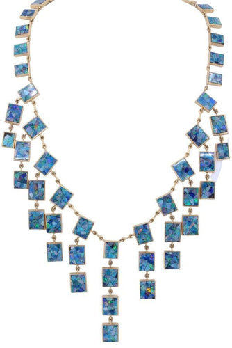 Collier COLLIER ANCIEN MOSAÏQUE D'OPALES 58 Facettes 068661