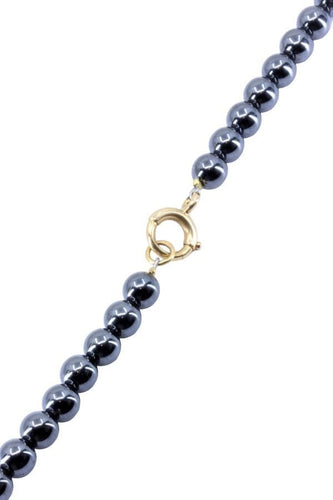 Collier COLLIER HÉMATITE EN OR JAUNE 58 Facettes 067721