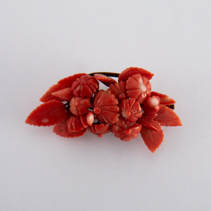 Broche Broche Ancienne Corail 58 Facettes