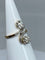 Bague 53 Bague en or blanc et or jaune 18 carats en diamants. Epoque 1900 58 Facettes AB267