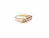 Ring 56 Bangle ring, yellow gold, diamonds 58 Facettes RA-452/6