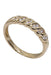 Ring 52 Half-alliance in yellow gold, diamonds 58 Facettes 061791