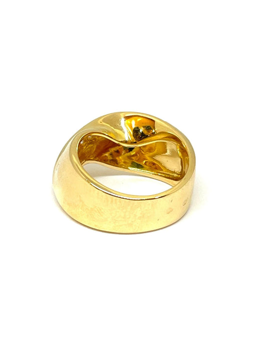 Bague Bague or jaune Ligne de diamants 58 Facettes