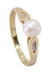 Ring 57 PEARL AND DIAMOND RING 58 Facettes 074711