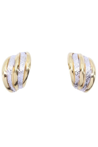 Boucles d'oreilles DEMI-CRÉOLES 2 ORS 58 Facettes 074521